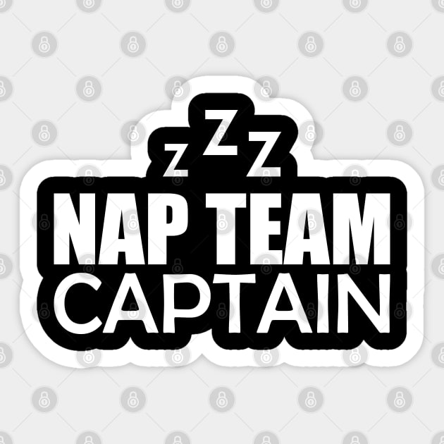 Nap Team Captain Sticker by KC Happy Shop